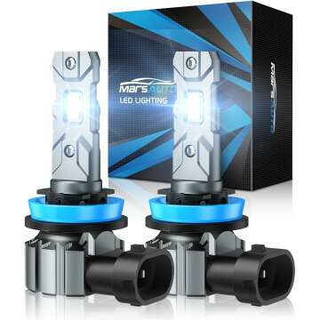 Marsauto M1S H11/H8/H9 Bulbs - 24000LM Brightest Fog Light 2024