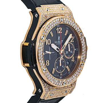 Hublot Big Bang 18K Rose Gold Diamonds Men's Watch