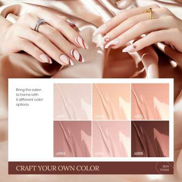 Beetles Gel Polish Skin Tone Collection 6 Colors