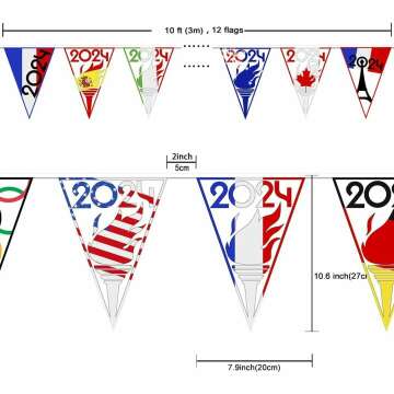 Olympic String Flags & Banners for Party Decor