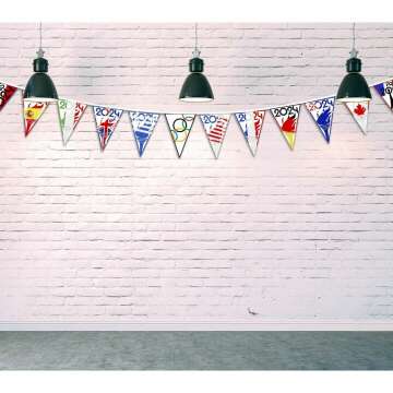 Olympic String Flags & Banners for Party Decor