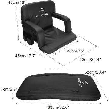 Portable Reclining Stadium Seat - HITORHIKE Chair