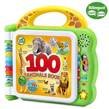 LeapFrog 100 Animals Book - Green Learning Toy