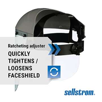 Lightweight Sellstrom Advantage Face Shield with Headgear