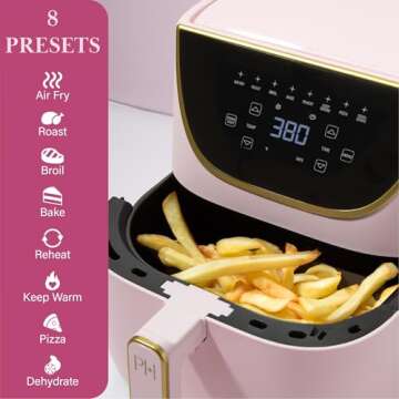 Paris Hilton Air Fryer - 6QT Touchscreen, 8-in-1