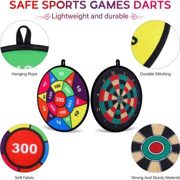 Hony Double Sided Dart Board for Indoor and Outdoor Fun