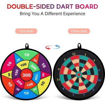 Hony Double Sided Dart Board for Indoor and Outdoor Fun