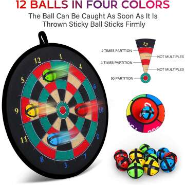 Hony Double Sided Dart Board for Indoor and Outdoor Fun