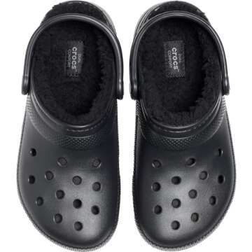 Buy Crocs Classic Lined Clogs in Black for Comfort