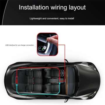 2PCS Devil Eyes Light for Cars, Car Window Flexible LED Display Screen Panel, Dynamic Big Eye Lights for Windshield with APP Control and Remote Controller