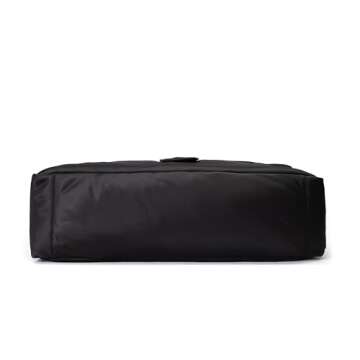 Nia Duffle Bag - Versatile Black Nylon Travel Bag