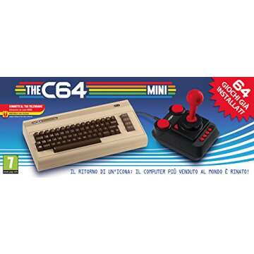 Commodore 64 Mini Retro PC Legacy Games Console CBM64 with Joystick