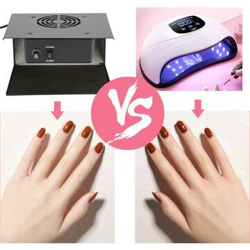 300W Nail Polish Dryer, Nail Fan Dryer for Regular Polish, Hot & Cold Wind Nail Blower Dryer for Manicure Salon and Daily Home Use
