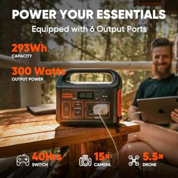 Jackery Explorer 300 Port. Power Station 293Wh Renewed