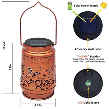 Butterfly Solar Lanterns for Decorative Outdoor Lighting