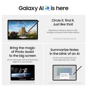 Samsung Galaxy Tab S9 11” 256GB WiFi 7 Android AI Tablet, Snapdragon 8 Gen 2 Processor, AMOLED Screen, Durable Design, S Pen Included, Long Battery Life, Auto Focus Camera, US Version, 2023, Graphite