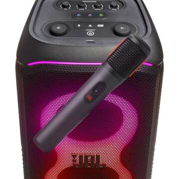 JBL PartyBox Wireless Mic with Dual Mics & 20hr Battery