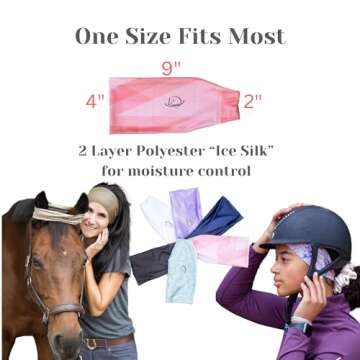 Equestrian Headbands for Women - 3 Pack for Sports