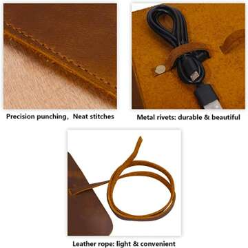 Leather Organizer for Electronics