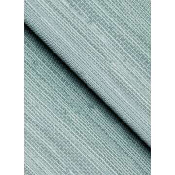 NuWallpaper x Social Social Classic Faux Grasscloth Peel and Stick Wallpaper, Sky Blue