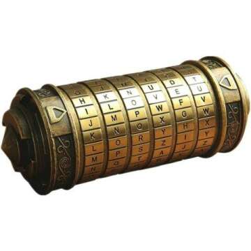 Da Vinci Code Mini Cryptex - Unique Romantic Gift for Her