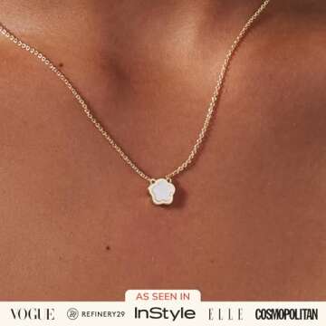 Ana Luisa Gold Pendant Necklace - Trendy 14K Gold Plated Necklace - Saya Pearl, Ellery Gold Heart, Laure Pearl Heart Styles - Hypoallergenic, Water-Resistant & Tarnish-Free Necklaces - Heart Necklace (Saya Pearl)