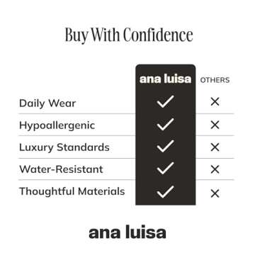 Ana Luisa Gold Pendant Necklace - Trendy 14K Gold Plated Necklace - Saya Pearl, Ellery Gold Heart, Laure Pearl Heart Styles - Hypoallergenic, Water-Resistant & Tarnish-Free Necklaces - Heart Necklace (Saya Pearl)