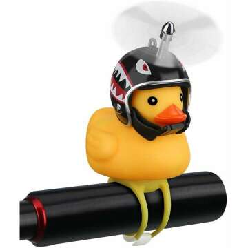 Cute Rubber Duck Bicycle Bell with LED Light