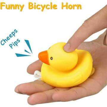 Cute Rubber Duck Bicycle Bell with LED Light