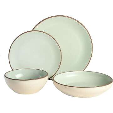 Gibson Elite Mint Dinnerware Set