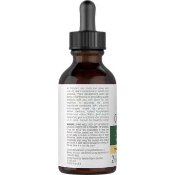 Carlyle Organic Oil of Oregano Liquid Drops | 2 fl oz | Vegan Herbal Supplement | Non-GMO, Gluten Free