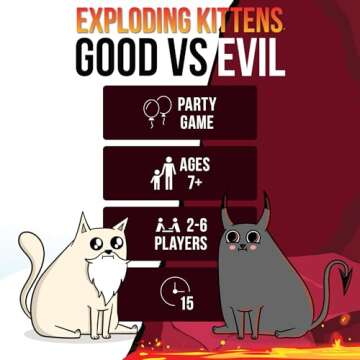 Exploding Kittens Good vs. Evil – Fun Family Card Game for All Ages