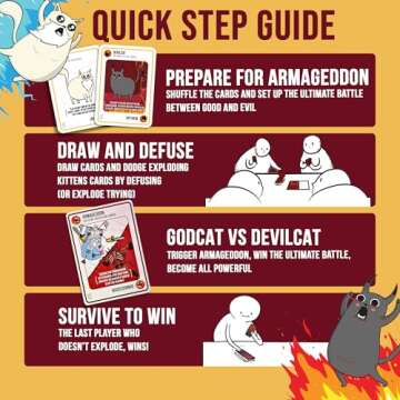 Exploding Kittens Good vs. Evil Family Card Game