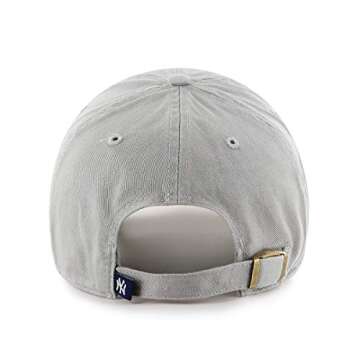 '47 Brand Clean Up Baseball Hat New York Yankees,Light Grey/White