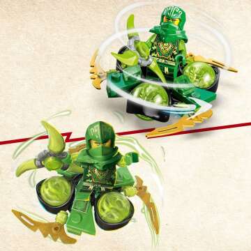 LEGO NINJAGO Lloyd’s Dragon Power Spinjitzu Spin 71779 Green Spinning Building Toy with Ninja Lloyd Minifigure, Gift Idea for Boy and Girl Ninja Fans Ages 6+ Who Love Interactive Action Toys