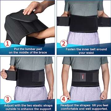 FEATOL Back Brace for Pain Relief & Support