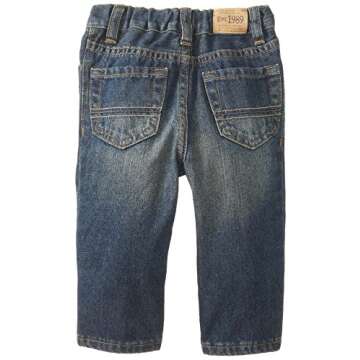 The Children's Place Baby Boys and Toddler Boys Basic Bootcut Jeans, Dry Indigo, 3T