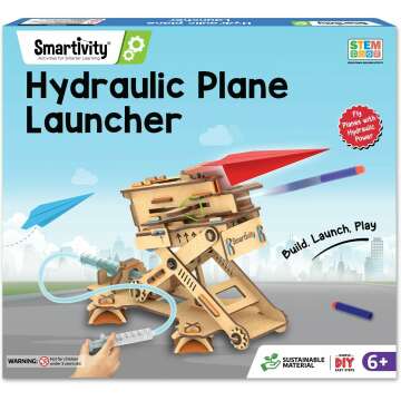 DIY STEM Airplane & Dart Launcher Kit for Kids' Fun