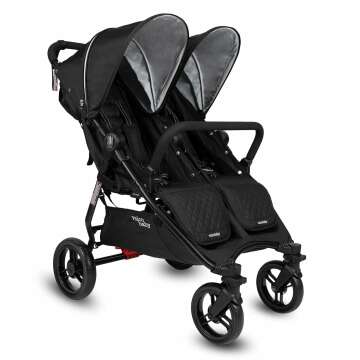 2024 Slim Twin Stroller - Double Stroller with Large Canopy, Easy Fold Design