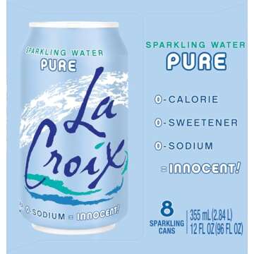 LaCroix Sparkling Water Pure 12 Fl Oz Pack of 8