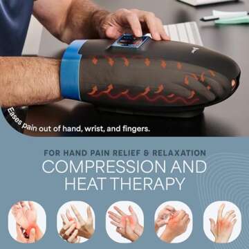 LifePro Hand Massager for Arthritis & Stiff Joints | Heat & Compression Relief