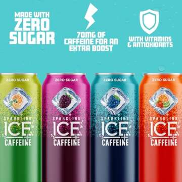 Sparkling Ice +Caffeine 12 Count Variety Pack