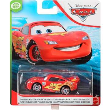 Disney Pixar Cars Lightning McQueen with Racing Wheels