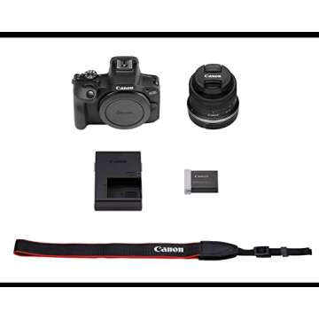 Canon EOS R100 Mirrorless Camera with RF-S18-45mm Lens