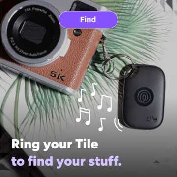 Tile by Life360 Pro (2024) - Powerful Bluetooth Tracker, Key Finder and Item Locator for Keys Bags, and More. Both iOS and Android Compatible. Phone Finder. 2-Pack (Black/White)