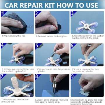 VONDER Windshield Repair Kit for Chips and Cracks