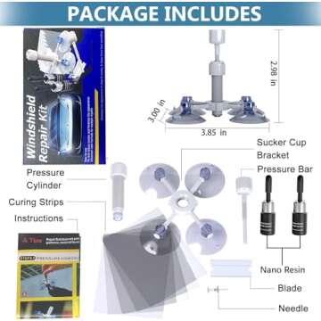 VONDER Windshield Repair Kit for Chips and Cracks