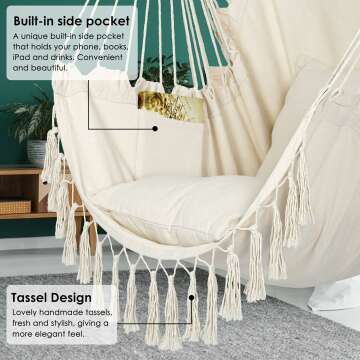 Y-Stop Hammock Chair: Outdoor Hanging Swing