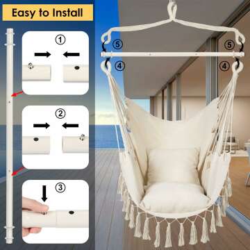 Y-Stop Hammock Chair: Outdoor Hanging Swing