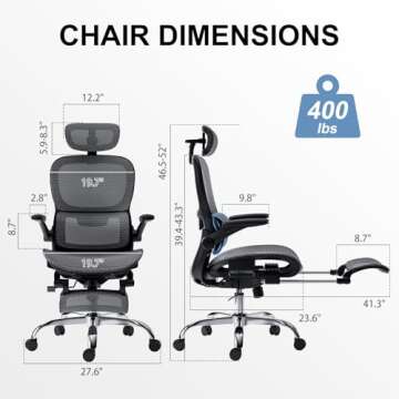 Ergonomic Office Chair with Tilt Function for Comfort & Support